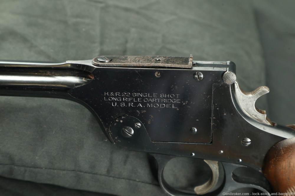 Walter F Roper H&R U.S.R.A Model 195 10” Single Shot Tip-Up Pistol C&R-img-20