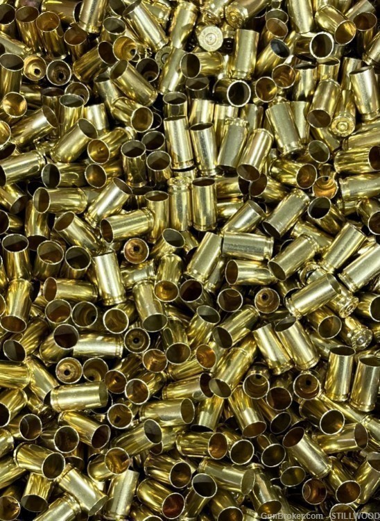 9mm Luger Fired Brass Pistol Casings Polished Inspected 2,500 at .0175 each-img-0