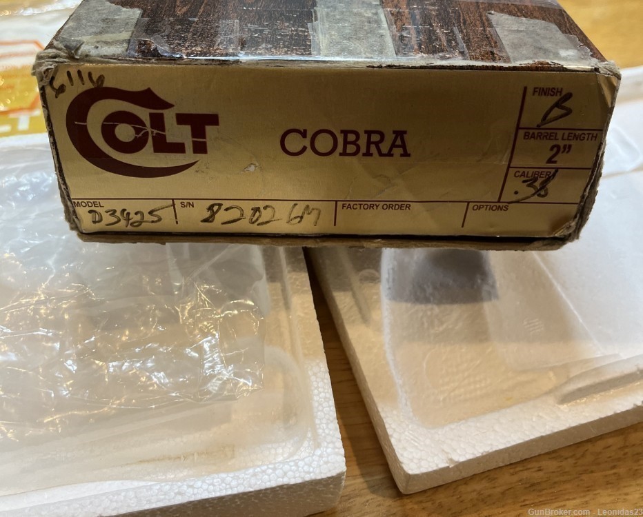 Colt Cobra 1977 Original Box, Papers Blue .38 special ANIB-img-2