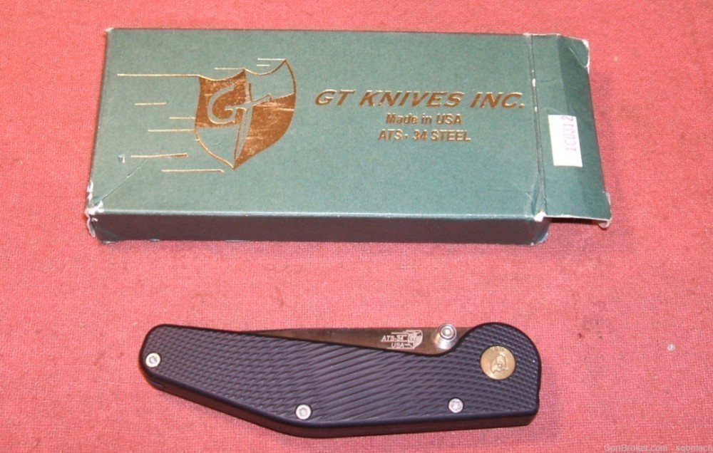 GT Knives Switchblade Automatic Knife Like New in Box  ATS-34-img-0