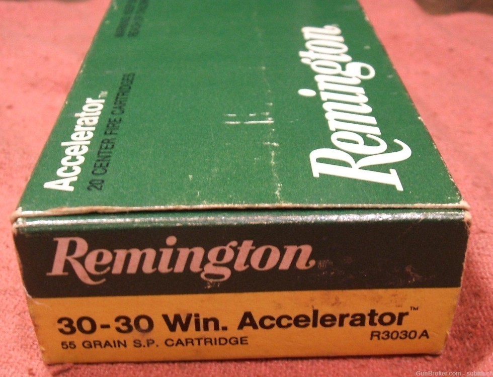Remington .30-30 Win 30 WCF Accelerator Ammunition Ammo Box 20 1978-img-3