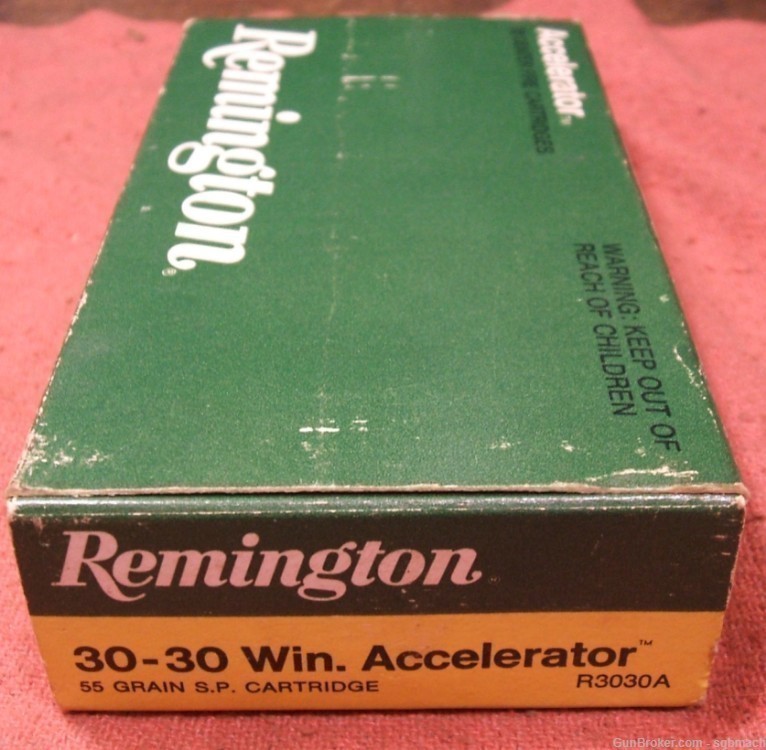Remington .30-30 Win 30 WCF Accelerator Ammunition Ammo Box 20 1978-img-4