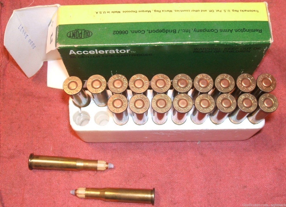 Remington .30-30 Win 30 WCF Accelerator Ammunition Ammo Box 20 1978-img-7