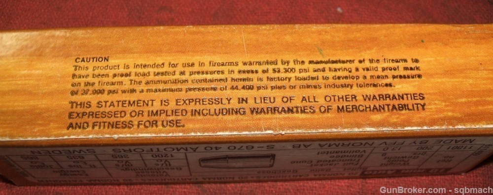 Norma FFV 10mm Auto Ammunition Ammo 20 Rds in Box 200 Gr Exc-img-4