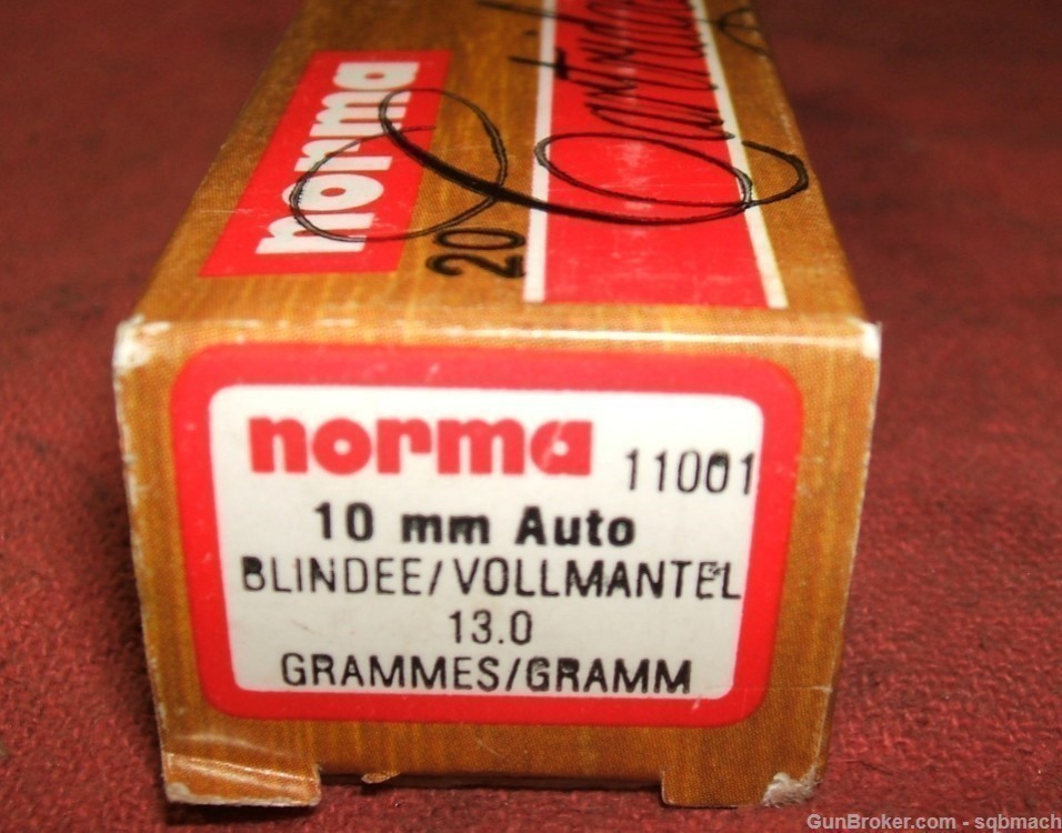 Norma FFV 10mm Auto Ammunition Ammo 20 Rds in Box 200 Gr Exc-img-7