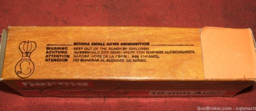 Norma FFV 10mm Auto Ammunition Ammo 20 Rds in Box 200 Gr Exc-img-5