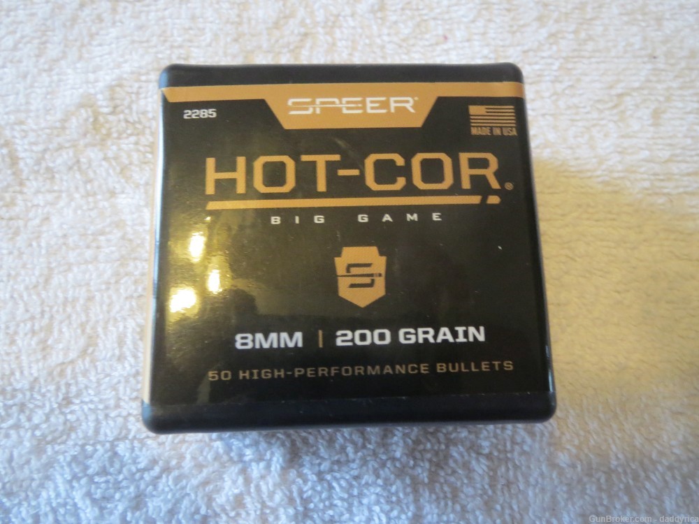 Speer Hot-Cor 8MM .323 Diameter 200 grain 50  Bullets-img-0