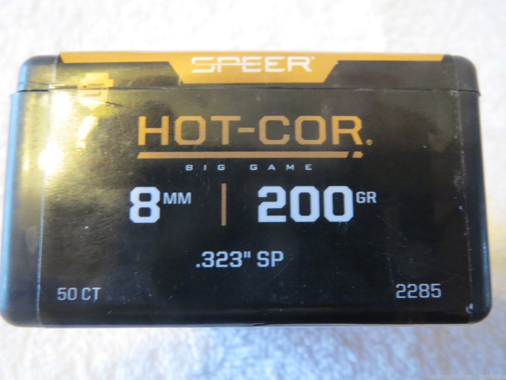 Speer Hot-Cor 8MM .323 Diameter 200 grain 50  Bullets-img-2