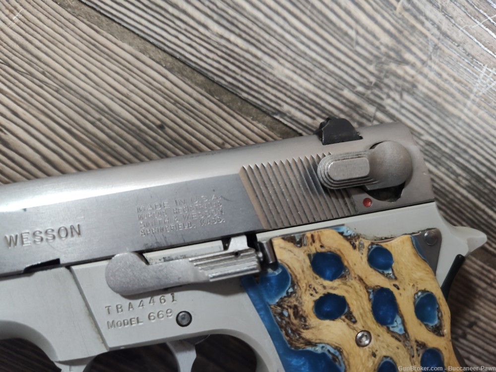 Smith & Wesson 669 3.5" Barrel 9mm w/ One 12 Rnd Magazine & Fancy Grip!!-img-6