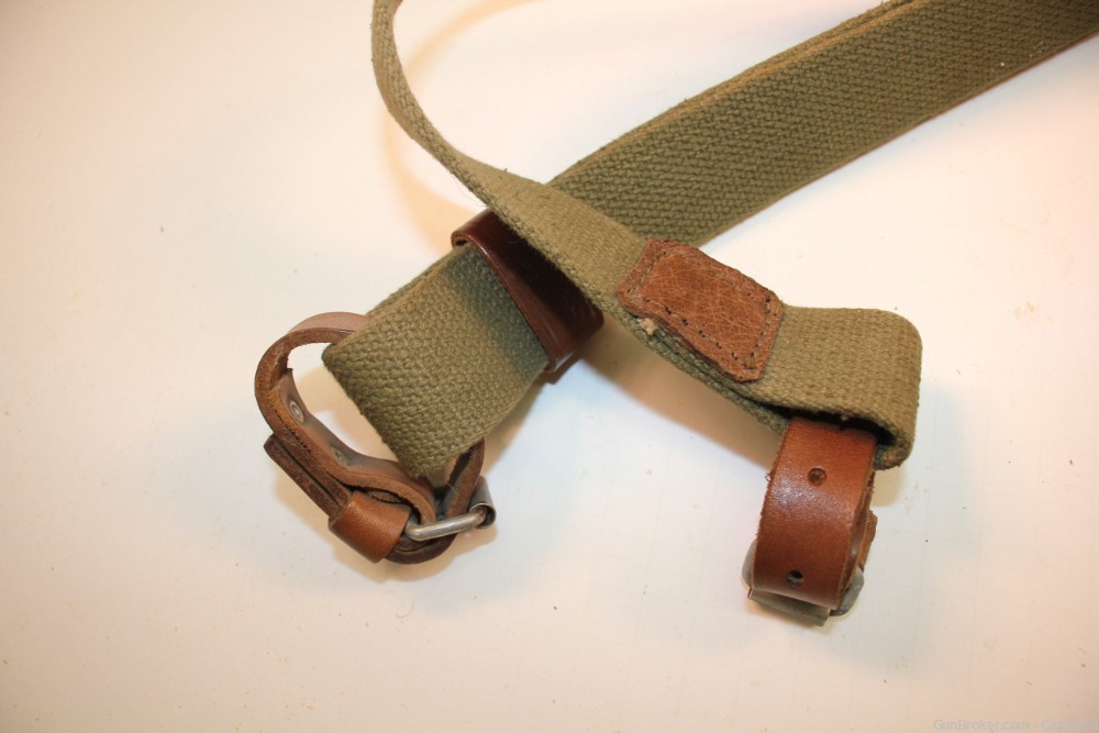 Russian Dog Collar Green Web Sling Mosin Nagant With Cleaning Kit w/ Pouch-img-5