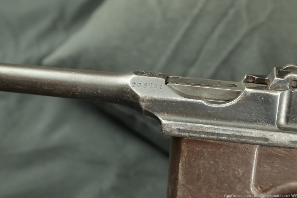 1936 C96 Broomhandle .30 Mauser 7.63x25mm Semi-Auto Pistol C&R-img-23
