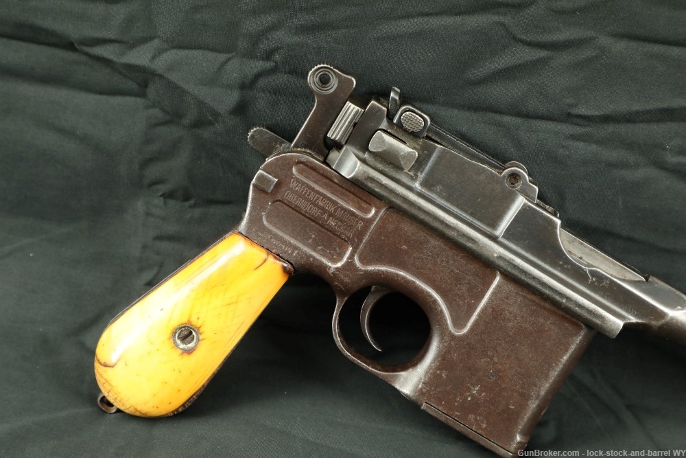 1936 C96 Broomhandle .30 Mauser 7.63x25mm Semi-Auto Pistol C&R-img-2