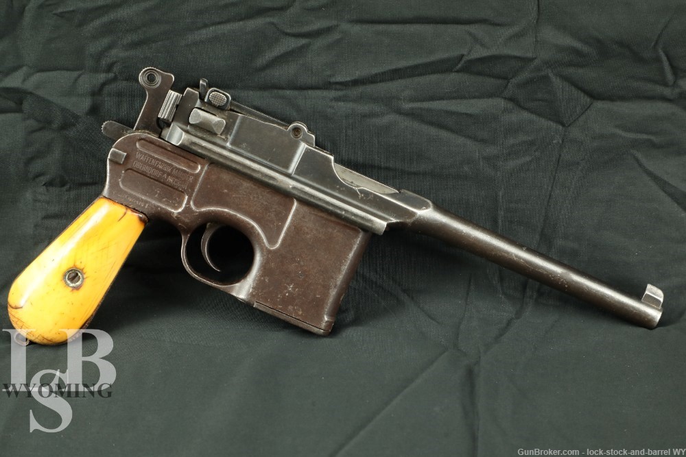 1936 C96 Broomhandle .30 Mauser 7.63x25mm Semi-Auto Pistol C&R-img-0