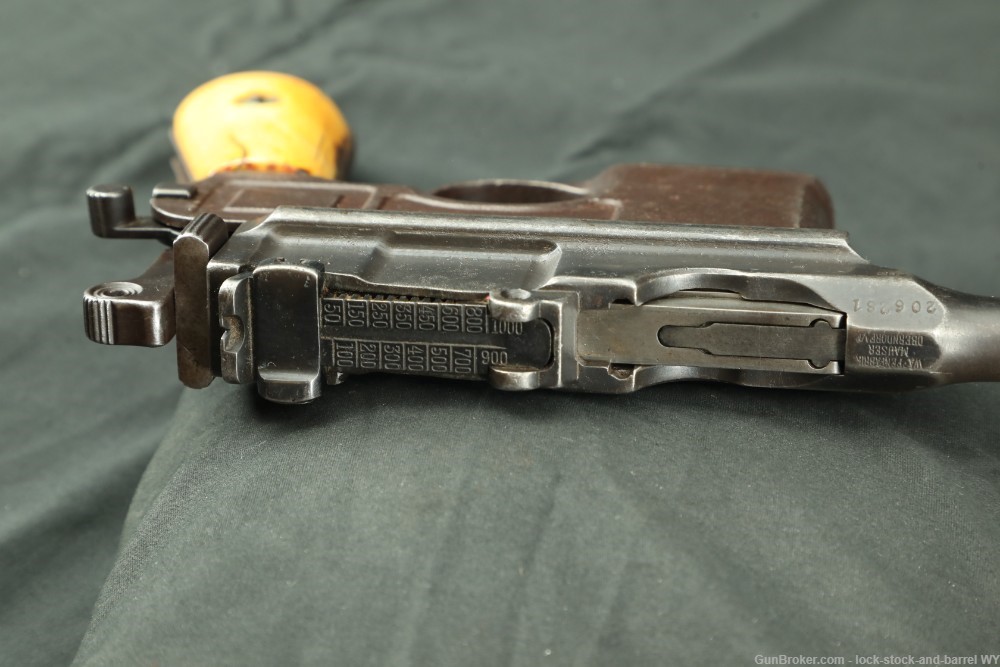 1936 C96 Broomhandle .30 Mauser 7.63x25mm Semi-Auto Pistol C&R-img-7