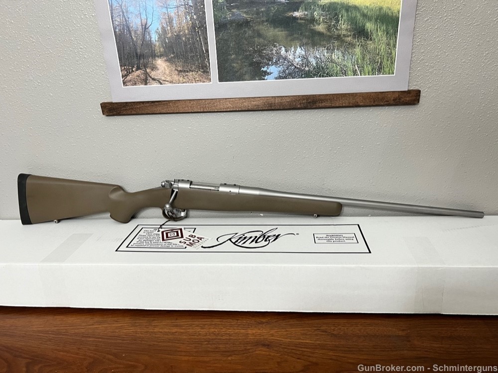 KIMBER BOLT ACTION RIFLE 308 WIN 22" FDE HUNTER 84M NEW IN BOX -img-1