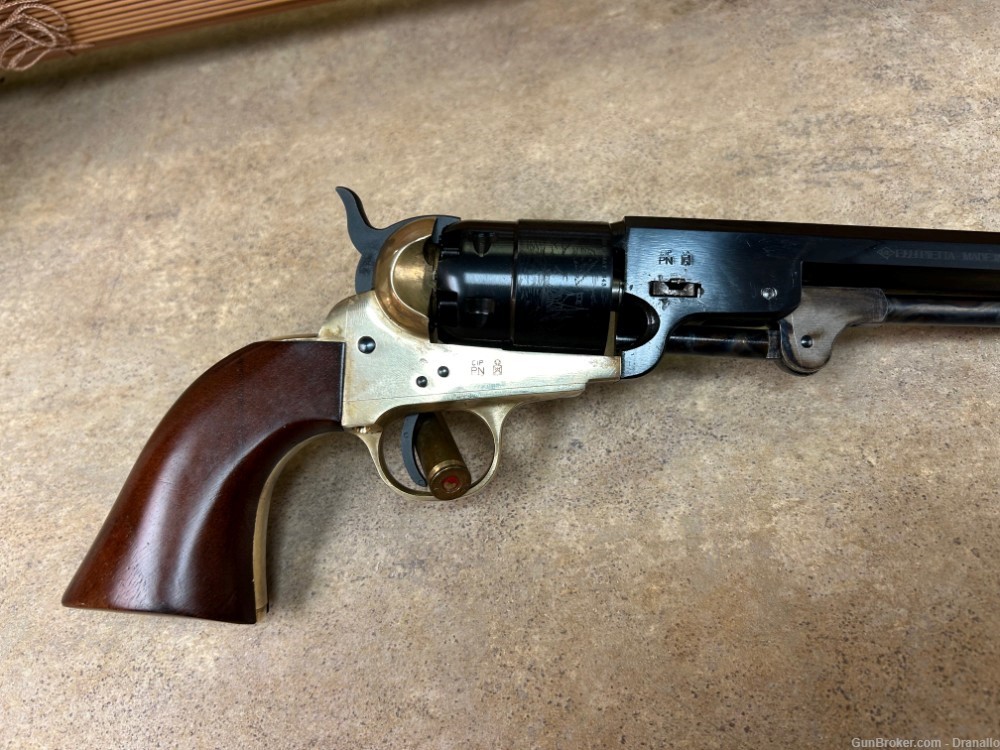 Filli Pietta Italy 1851 Navy .44 Cal Black Powder Revolver w/ Holster Belt-img-5