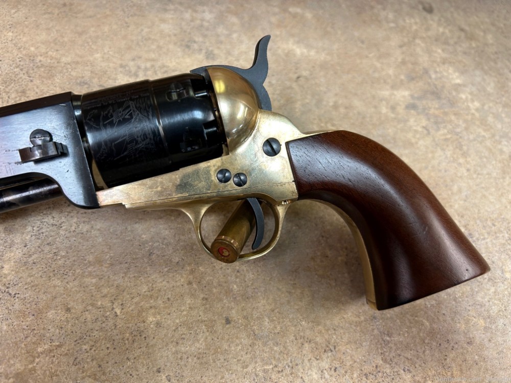 Filli Pietta Italy 1851 Navy .44 Cal Black Powder Revolver w/ Holster Belt-img-2