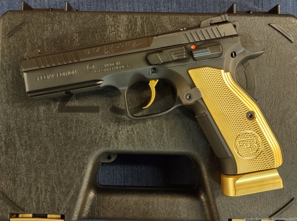 TALO SPECIAL EDITION CZ SHADOW 2 GOLD DIGGER OPTIC READY 9mm 19+1rds 91240-img-0