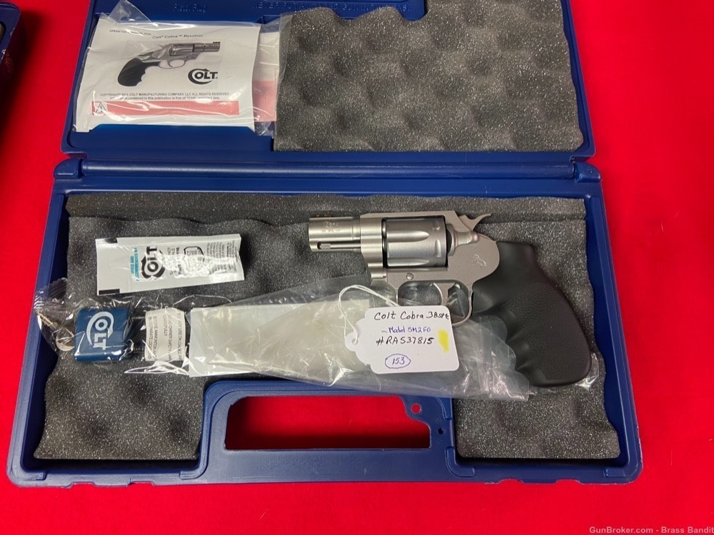 Colt cobra 38+p 2” sm2fo revolver -img-0