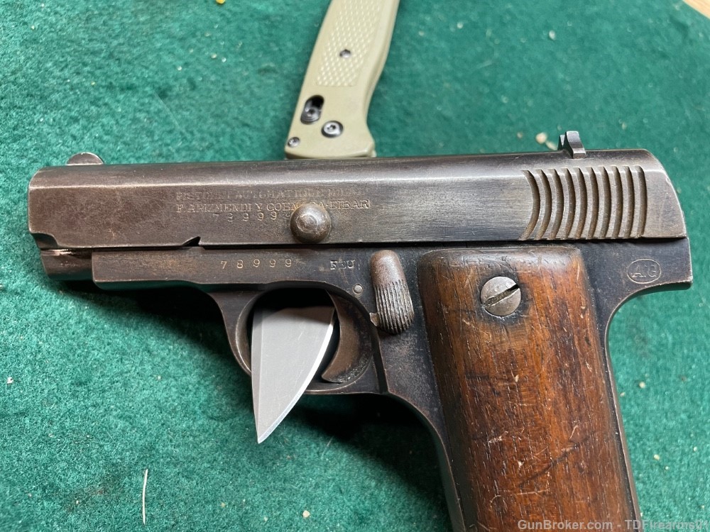 French Ruby WW1 handgun .32 acp alkartasuna Spain 7.65 browning c&r-img-0