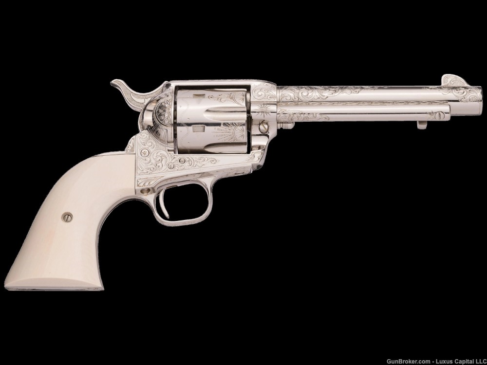 Colt 3rd Gen Single Action Army Revolver Engraved by John Adams-img-2