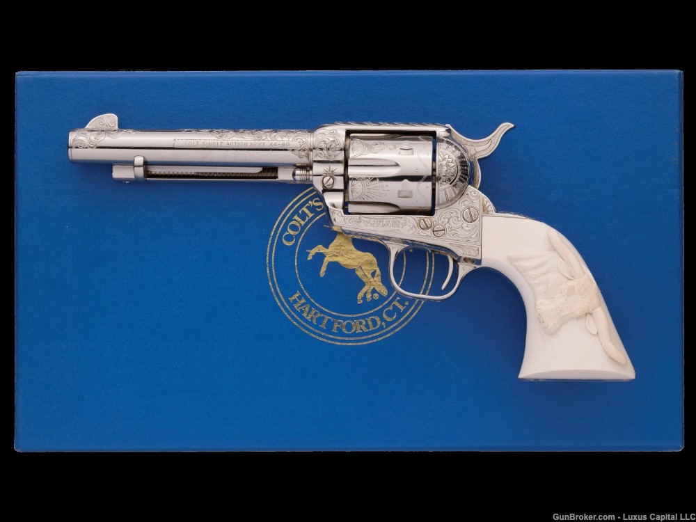 Colt 3rd Gen Single Action Army Revolver Engraved by John Adams-img-0