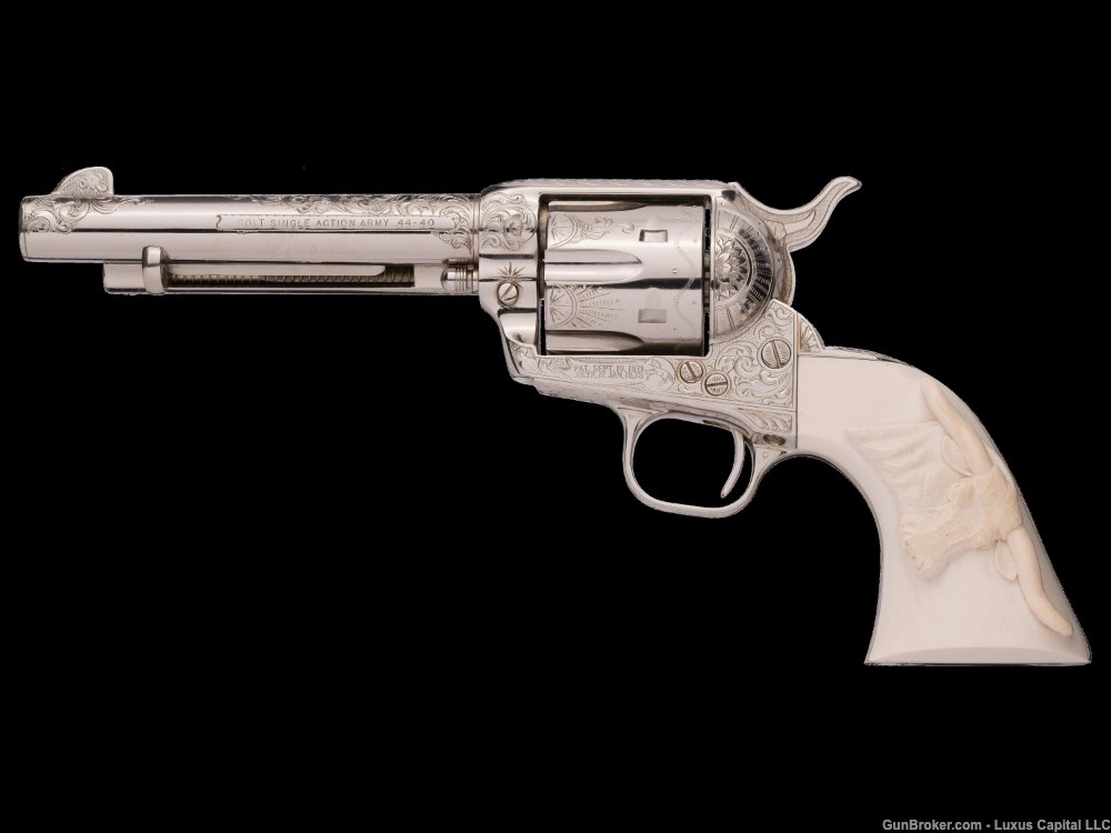 Colt 3rd Gen Single Action Army Revolver Engraved by John Adams-img-1