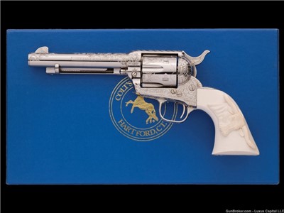 Colt 3rd Gen Single Action Army Revolver Engraved by John Adams