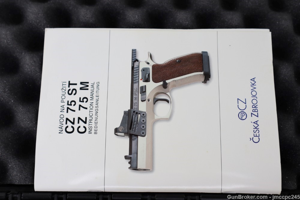 Rare Very Nice Dual Tone CZ-USA CZ 75 ST IPSC .40 S&W Pistol W/ 4 Mags 5" -img-3
