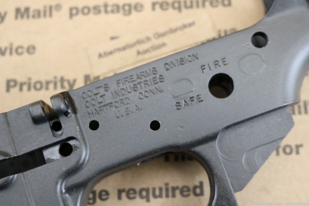 MINT 1982 Colt AR-15 SP1 PREBAN Lower Receiver M16A1 MA OK AR15-img-2