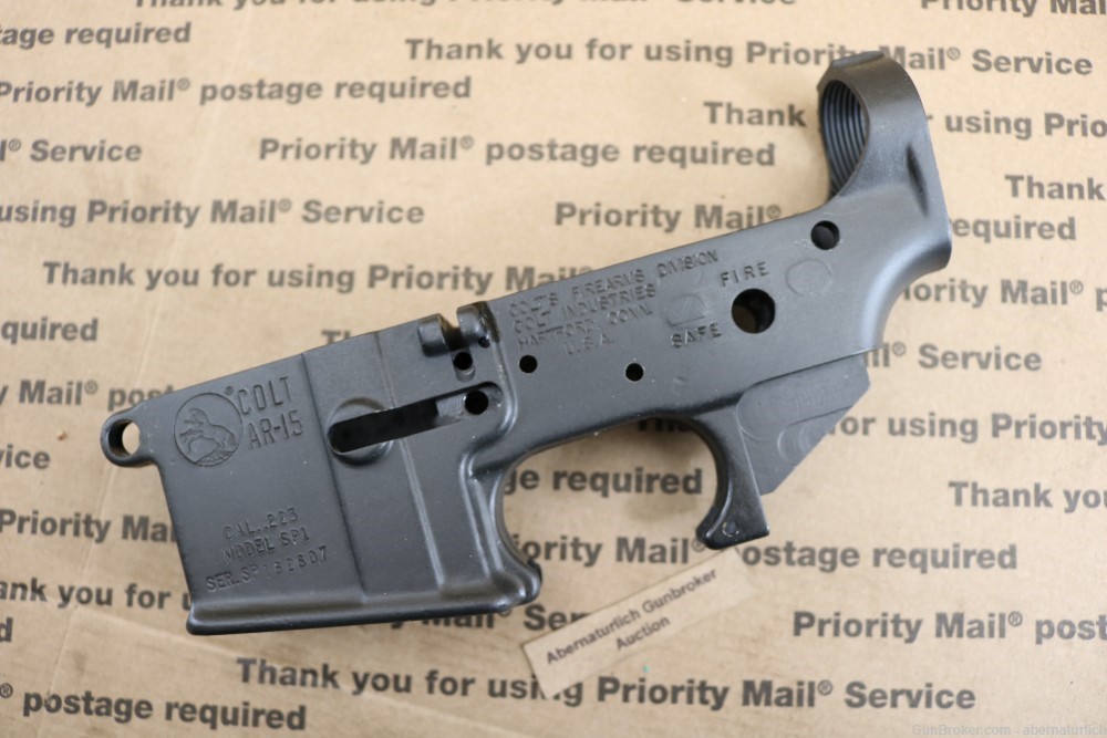 MINT 1982 Colt AR-15 SP1 PREBAN Lower Receiver M16A1 MA OK AR15-img-0