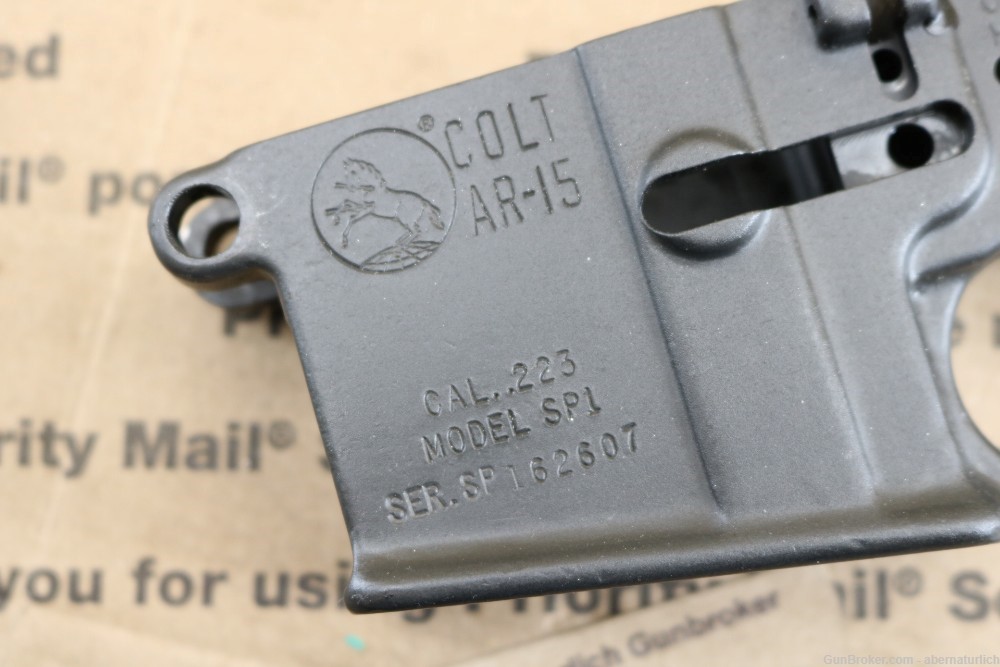 MINT 1982 Colt AR-15 SP1 PREBAN Lower Receiver M16A1 MA OK AR15-img-1