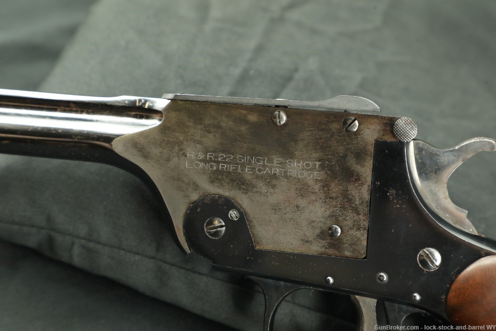 Walter F Roper H&R U.S.R.A Model 195 10” Single Shot Tip-Up Pistol C&R-img-18