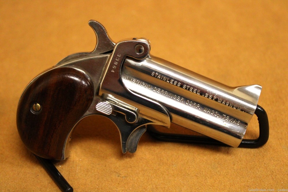 American Derringer Corp Model 1 (357 Magnum, 3-inch, Stainless Steel)-img-3