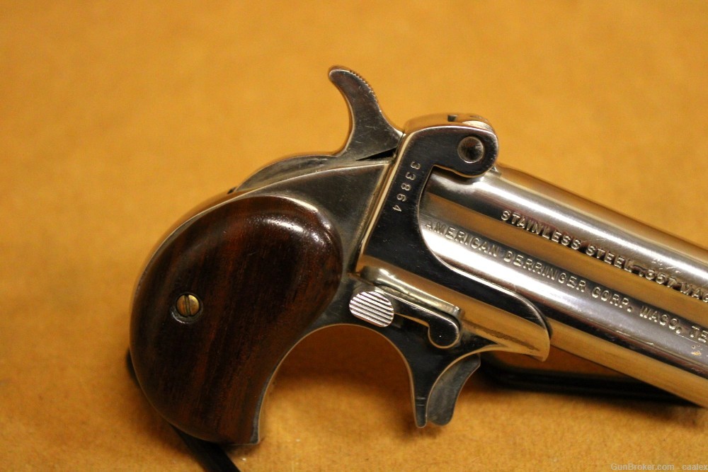 American Derringer Corp Model 1 (357 Magnum, 3-inch, Stainless Steel)-img-4