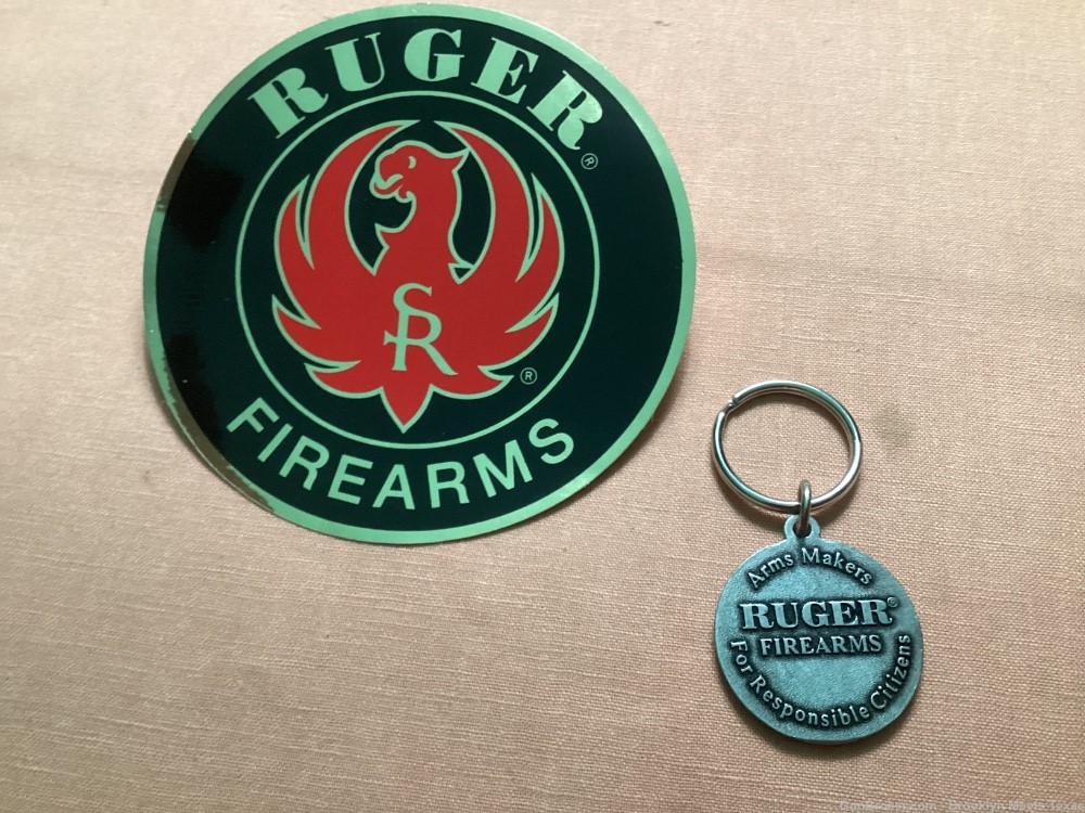 Ruger Vintage Key Chain and Large Decal.-img-1