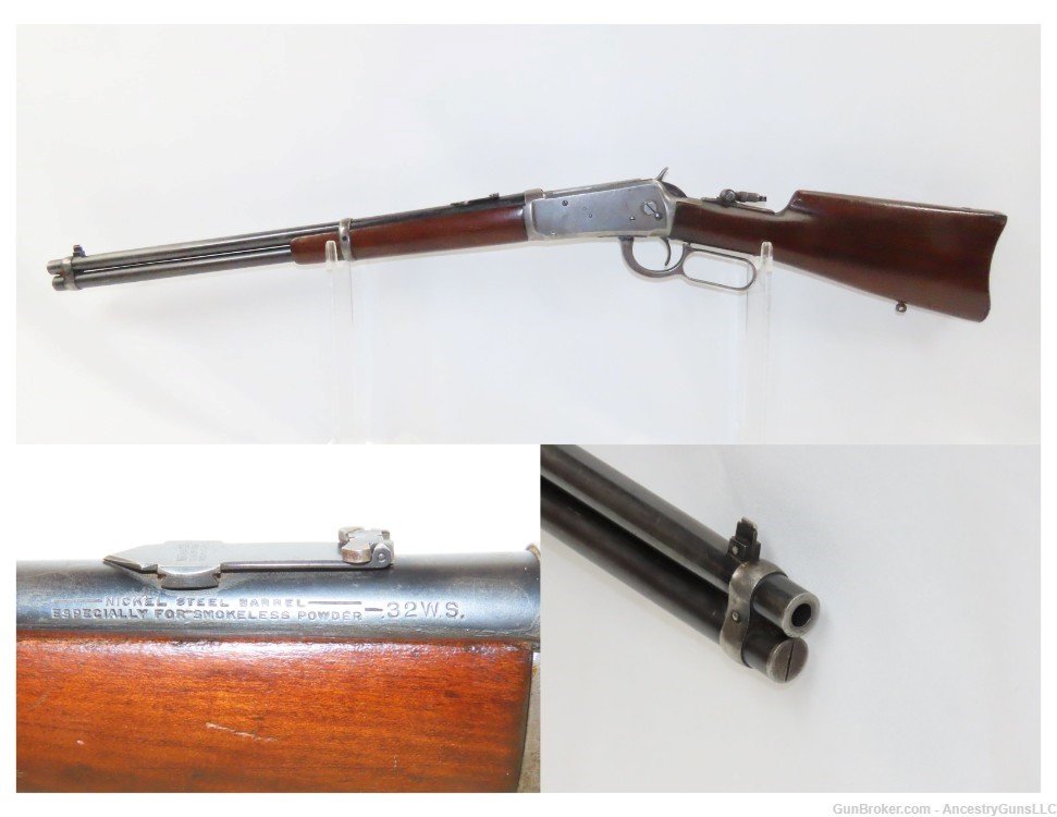 c1920 mfr. WINCHESTER Model 94 C&R CARBINE .32 W.S. SPECIAL 12” LOP -img-0