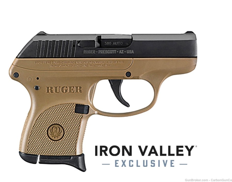 Ruger LCP Flat Dark Earth Iron Valley Exclusive 736676037322-img-0