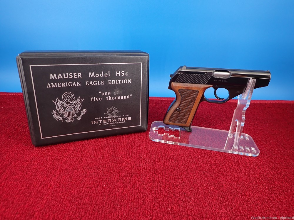Scarce Mauser HSc AMERICAN EAGLE 380 3.4" Mint 97% One of 5000 Germany 70's-img-0
