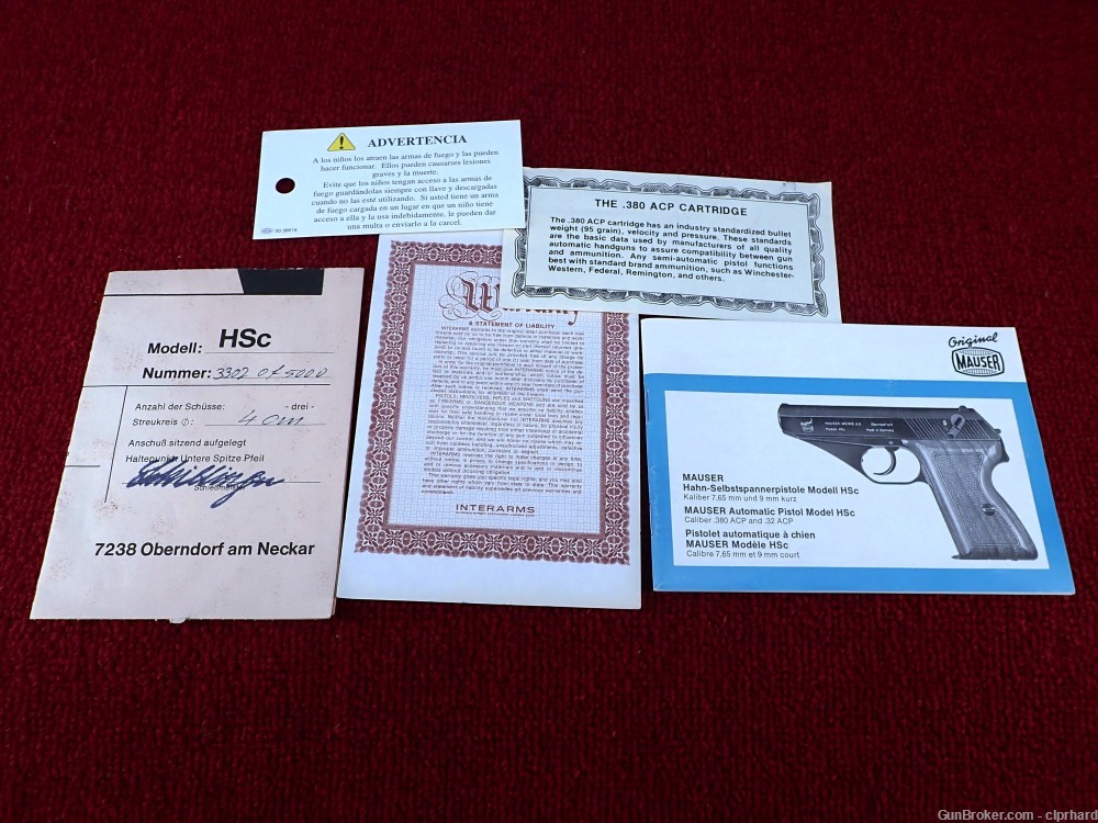 Scarce Mauser HSc AMERICAN EAGLE 380 3.4" Mint 97% One of 5000 Germany 70's-img-3