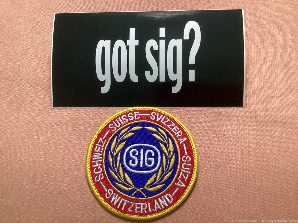 Sig Patch and got sig? Decal. -img-0