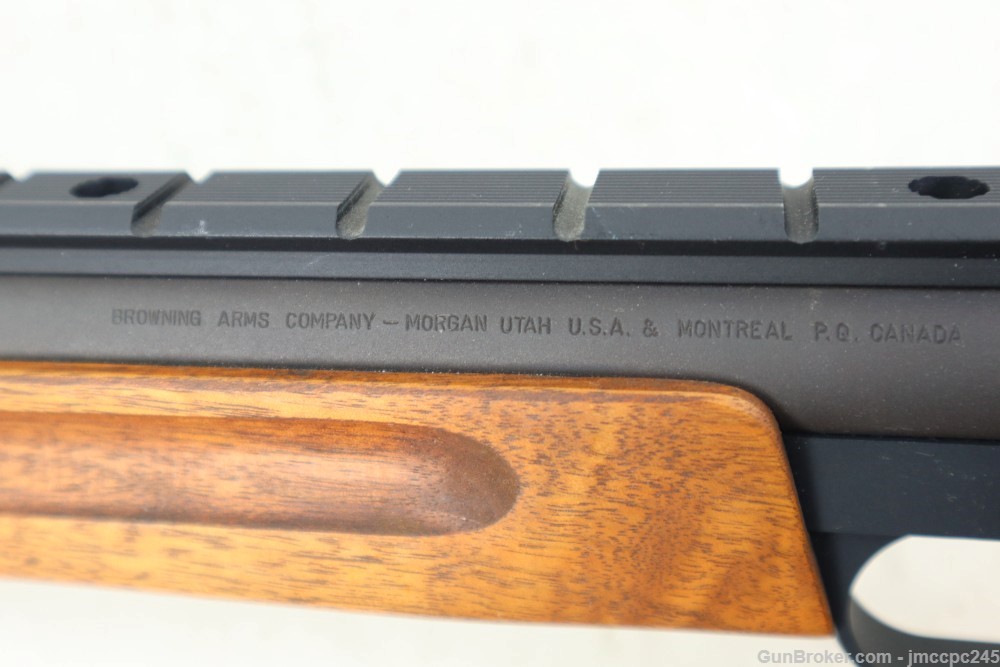 Rare Very Nice Browning Buckmark Silhouette .22 LR Semi Auto Pistol W/ Box -img-11
