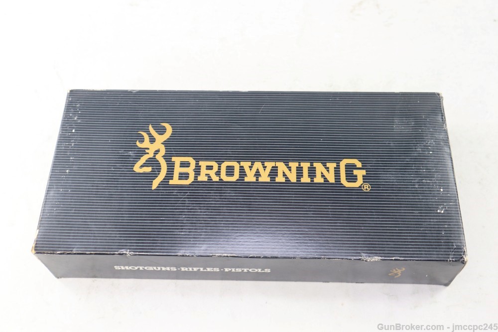 Rare Very Nice Browning Buckmark Silhouette .22 LR Semi Auto Pistol W/ Box -img-1