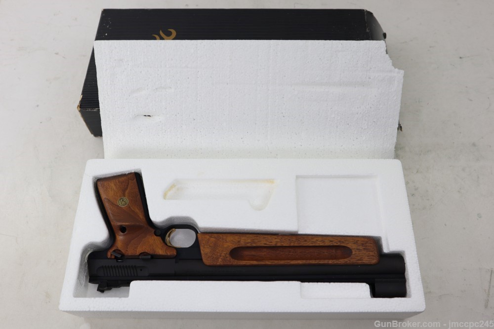 Rare Very Nice Browning Buckmark Silhouette .22 LR Semi Auto Pistol W/ Box -img-3