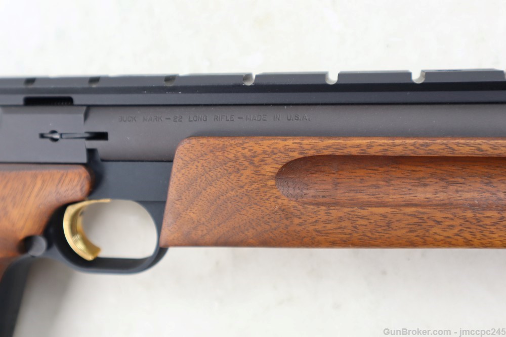 Rare Very Nice Browning Buckmark Silhouette .22 LR Semi Auto Pistol W/ Box -img-15