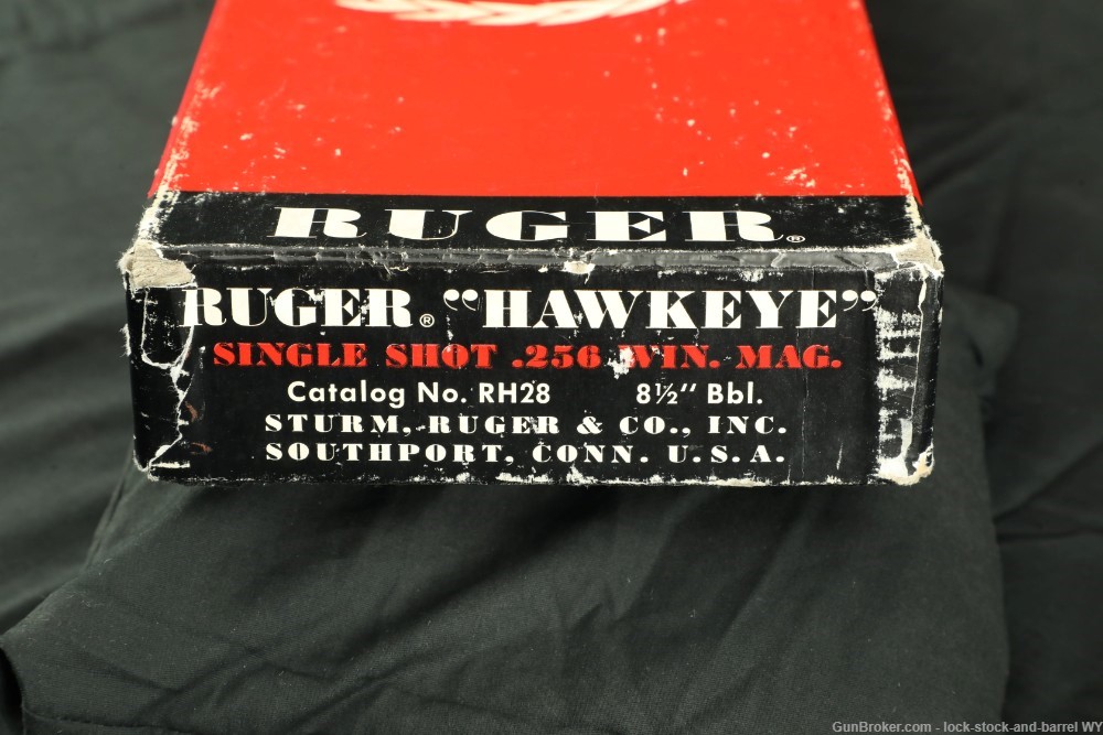 Rare Ruger Hawkeye .256 Win Mag Single-Shot Pistol, w/Box MFD 1963 C&R-img-29