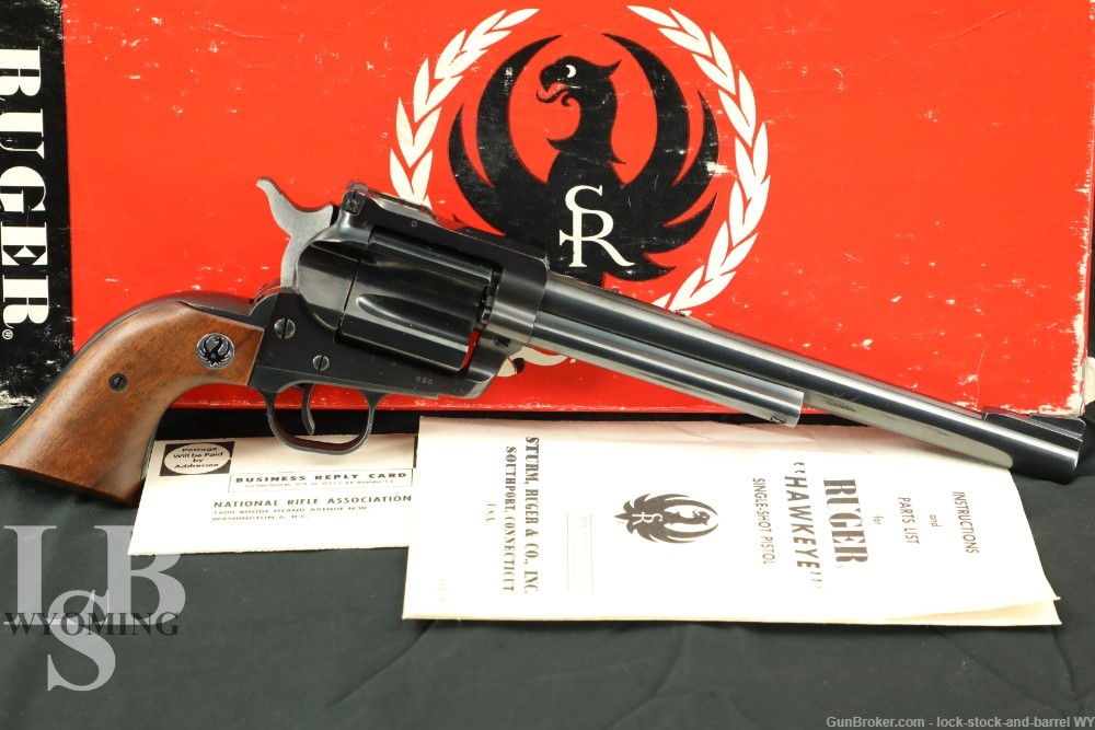 Rare Ruger Hawkeye .256 Win Mag Single-Shot Pistol, w/Box MFD 1963 C&R-img-0