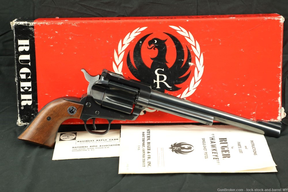 Rare Ruger Hawkeye .256 Win Mag Single-Shot Pistol, w/Box MFD 1963 C&R-img-2