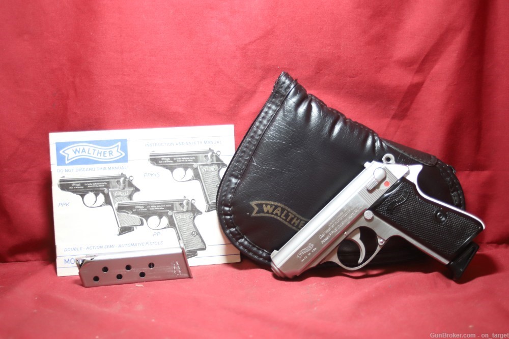 Walther PPK/S .380 ACP with 2 Magazines, Leather Case, and Manual-img-0