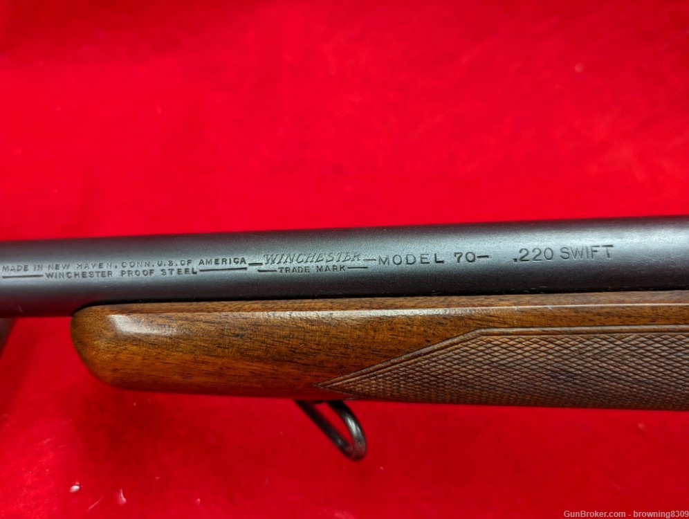 Rare Pre 64 Winchester 70 .220 Swift Bolt action Rifle-img-14